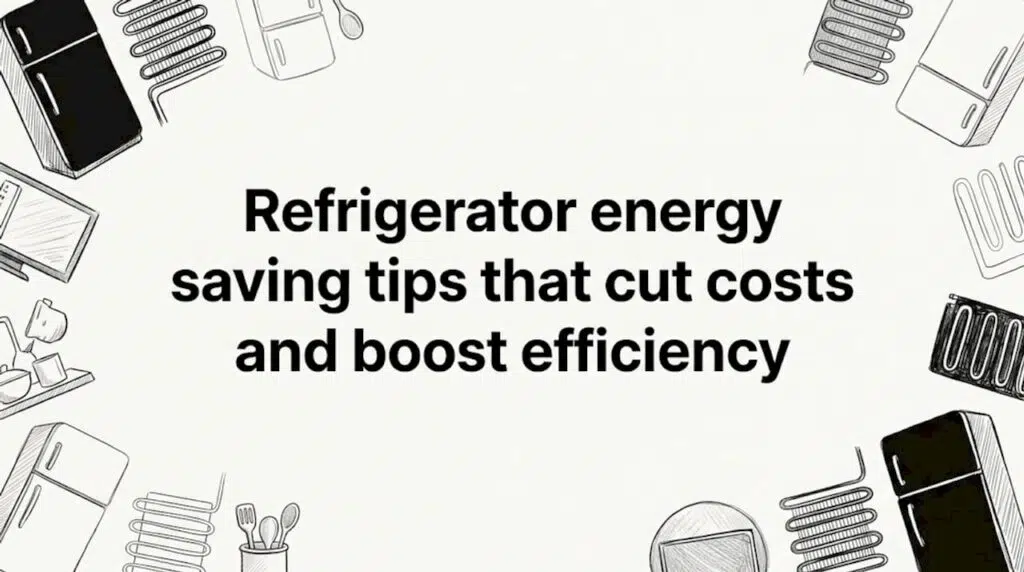 Hand-drawn refrigerator themed title card