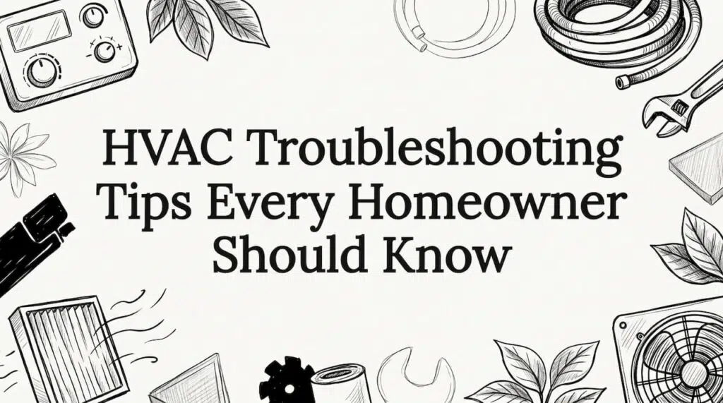 Decorative HVAC-themed title card illustration