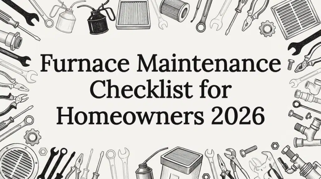 Decorative furnace maintenance title card