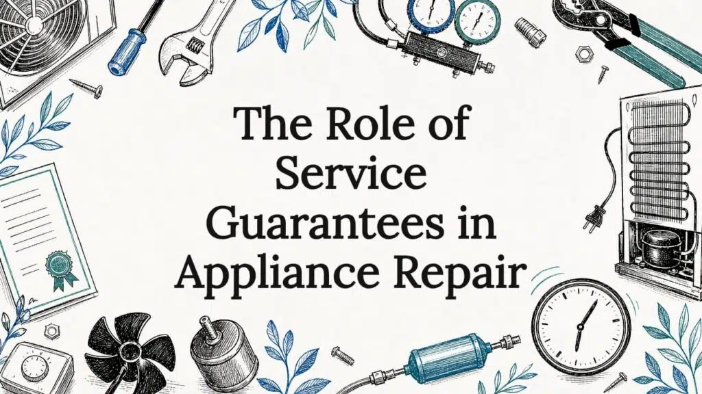 Decorative title card illustration for service guarantees article