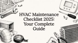 Decorative HVAC maintenance title card