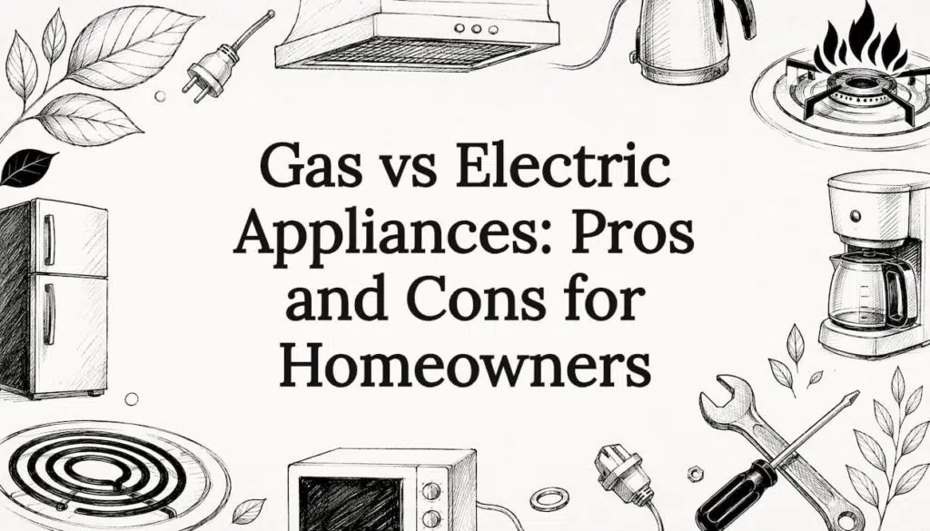 Decorative hand-drawn appliance-themed title card
