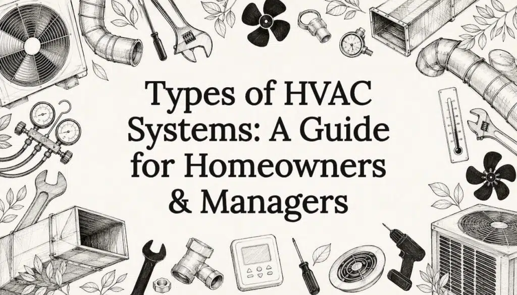 Decorative HVAC systems title card illustration