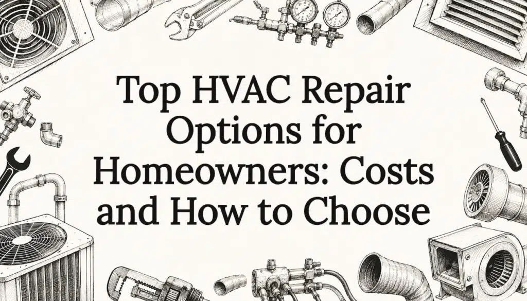 Decorative HVAC title card illustration