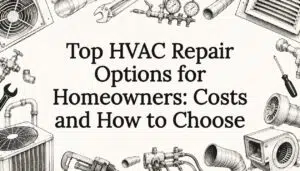 Decorative HVAC title card illustration