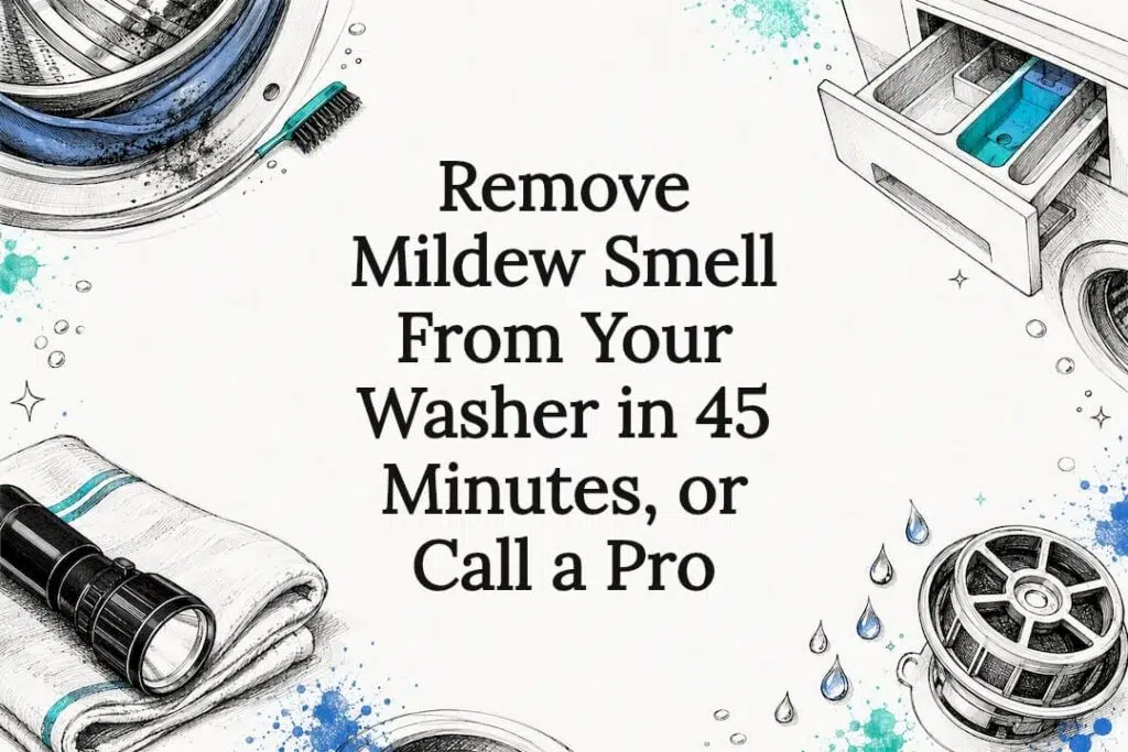 Washer mildew odor cleaning title card