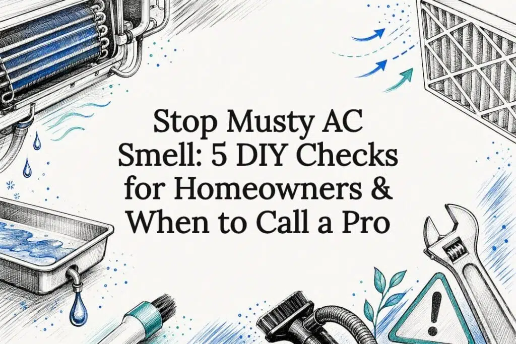 Musty AC odor troubleshooting title card