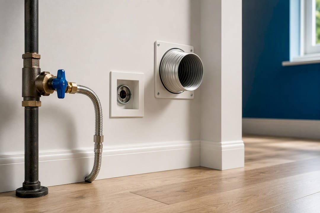 Gas dryer installation inspection components
