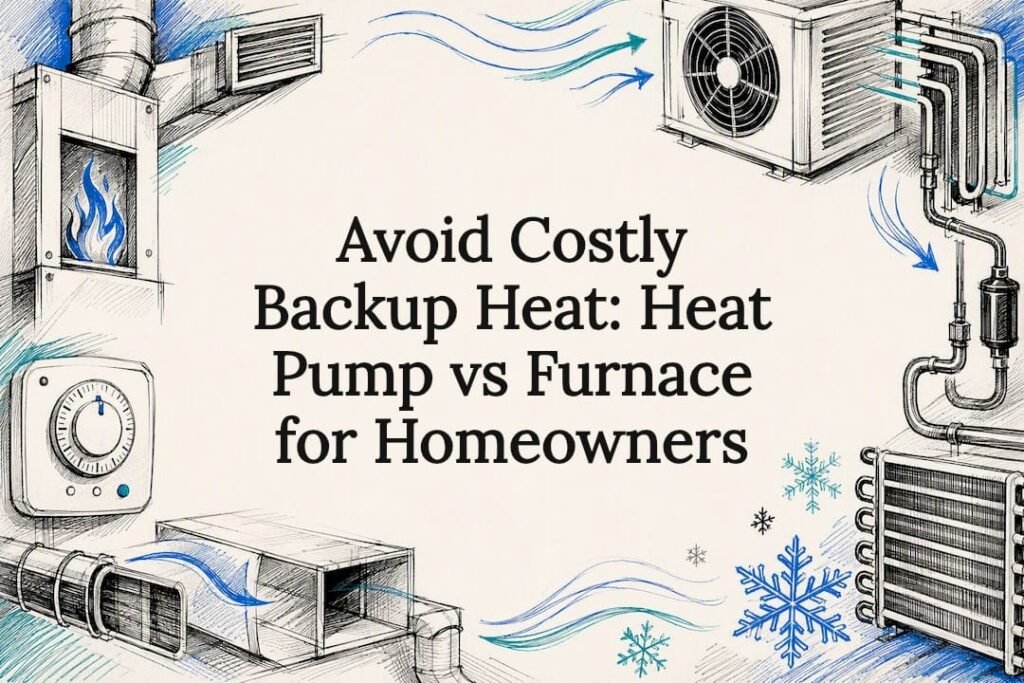 Heat pump and furnace comparison title card