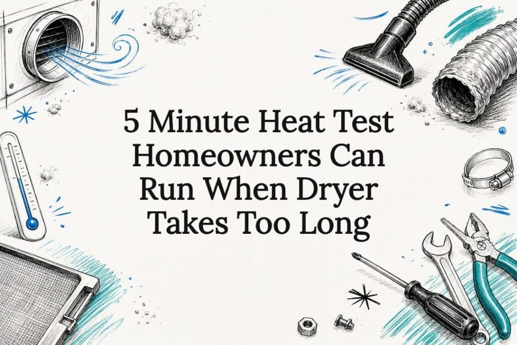 Decorative dryer heat test title card
