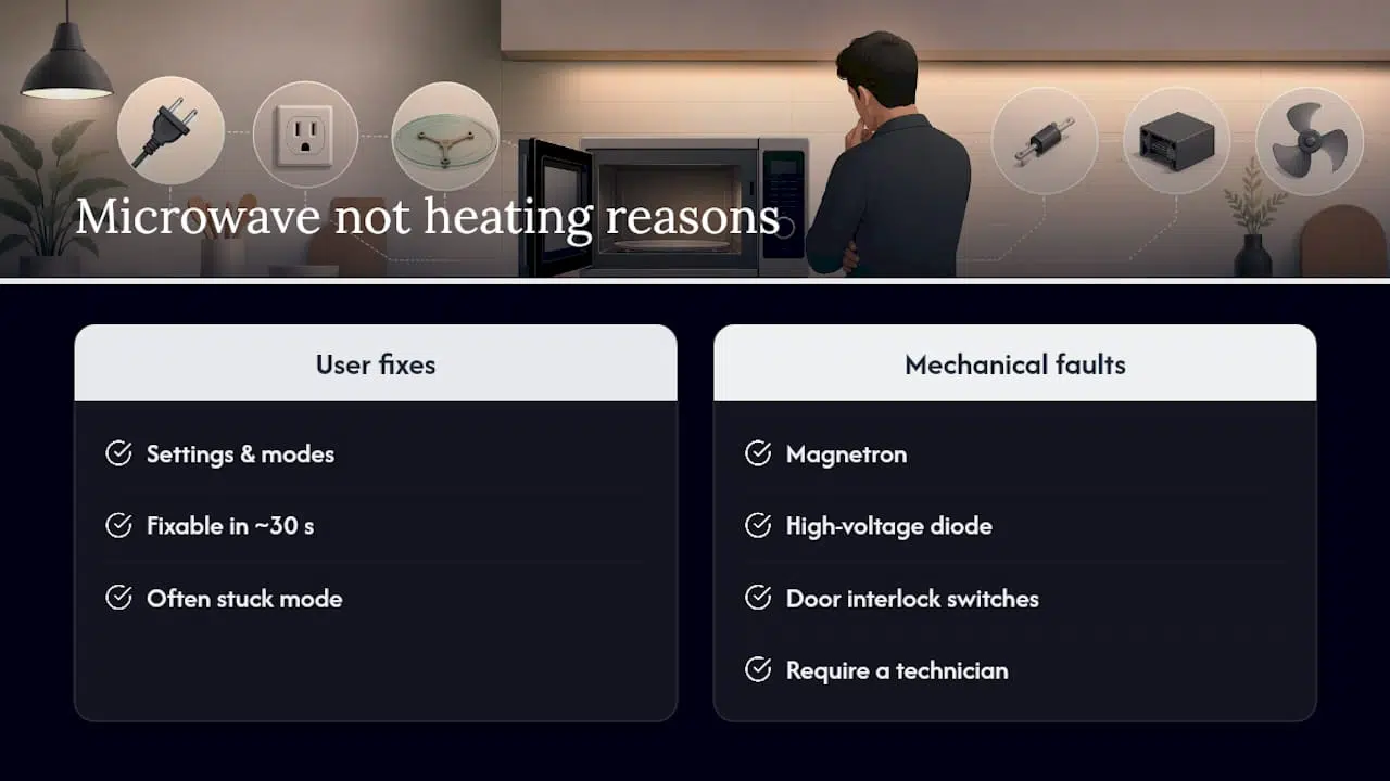 Two microwave troubleshooting paths and components
