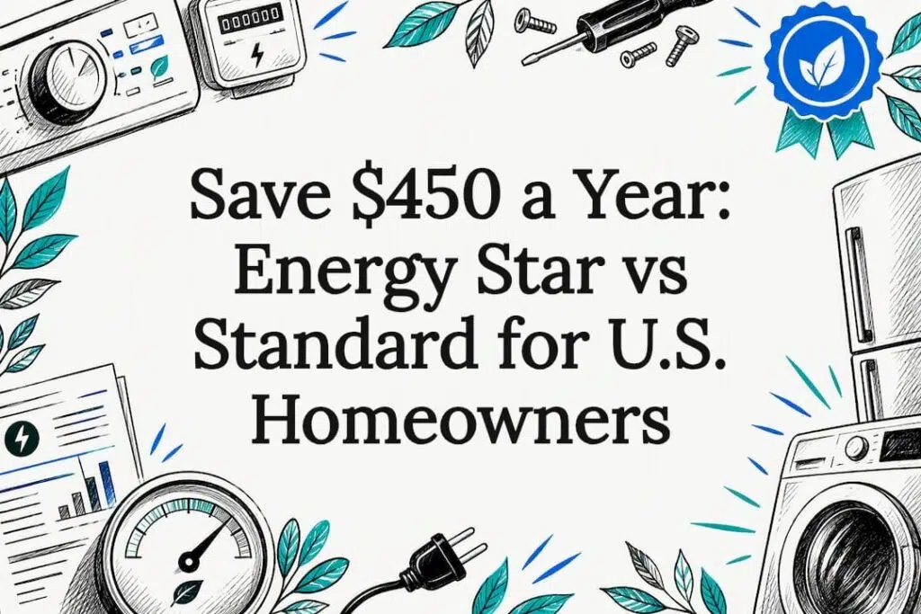 Energy efficient appliance savings title card