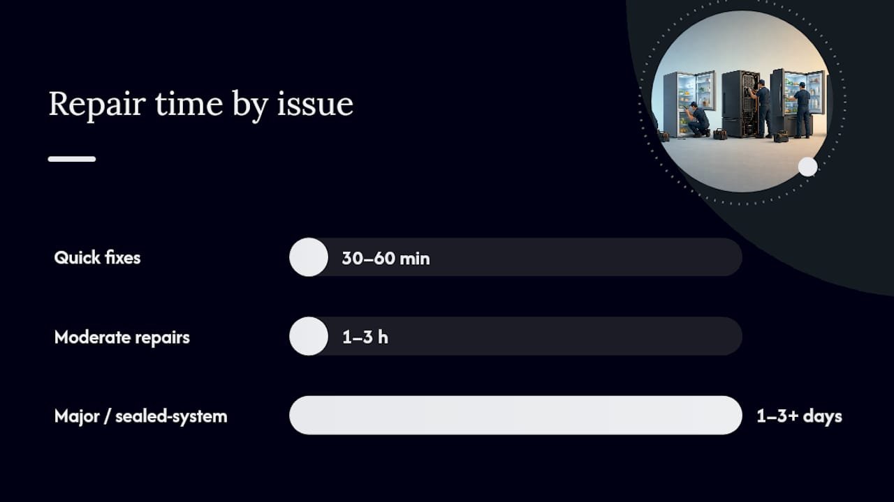 What Is the Typical Refrigerator Repair Time by Issue? — overview diagram