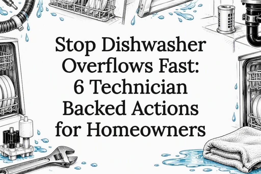 Dishwasher overflow prevention title card