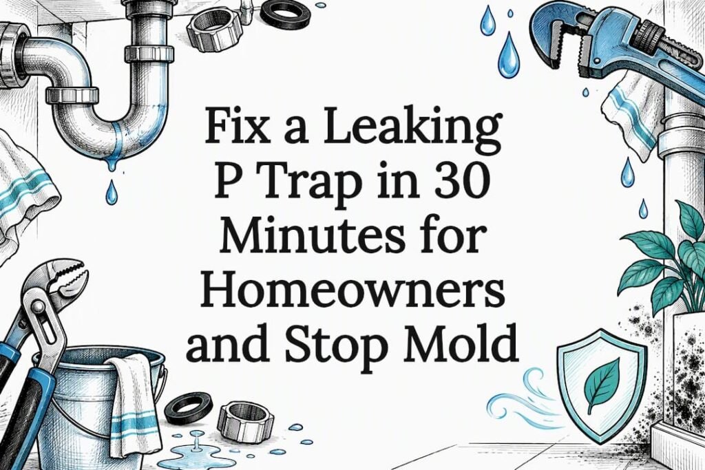 Decorative P trap repair title card