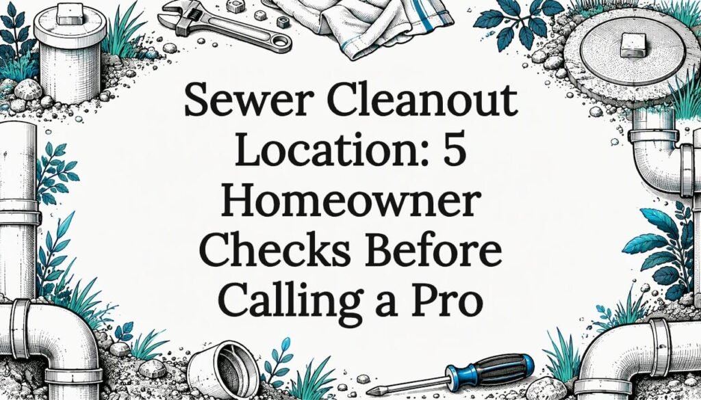 Hand-drawn sewer cleanout title card